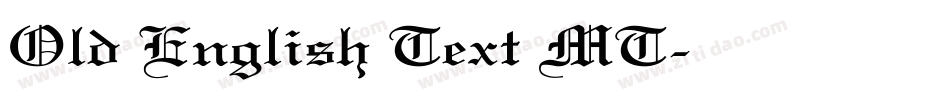 Old English Text MT字体转换